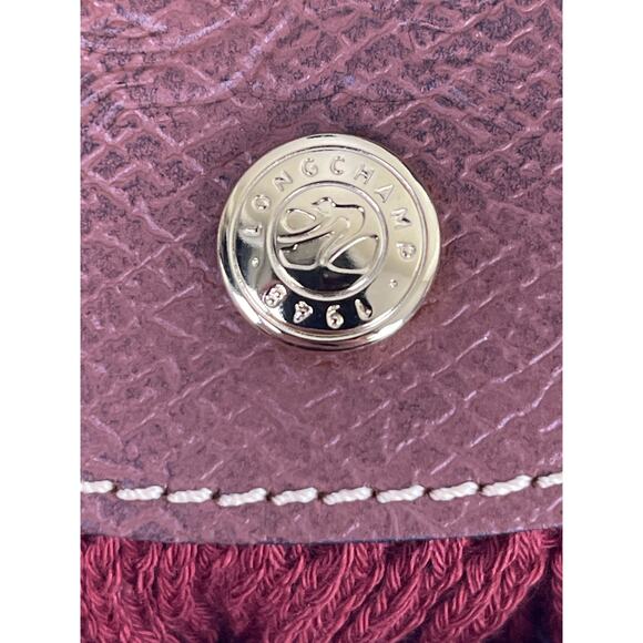 NEW Longchamp Le Pliage Filet Mesh Net Red Cross Body Shoulder Handbag Mini XS - Picture 10 of 12